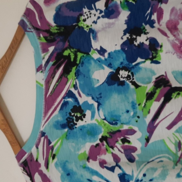 NWT WESTBOUND WOMAN PURPLE/BLUE FLORAL BLOUSE SZ 1X. - Picture 12 of 14